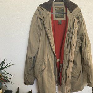 Abercrombie & Fitch Vintage Khaki hooded fleece military field jacket NWOT SZ XL